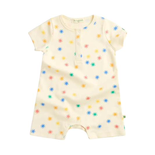 The Bonniemob Dinky Rainbow Sunshine Short Sleeve Playsuit