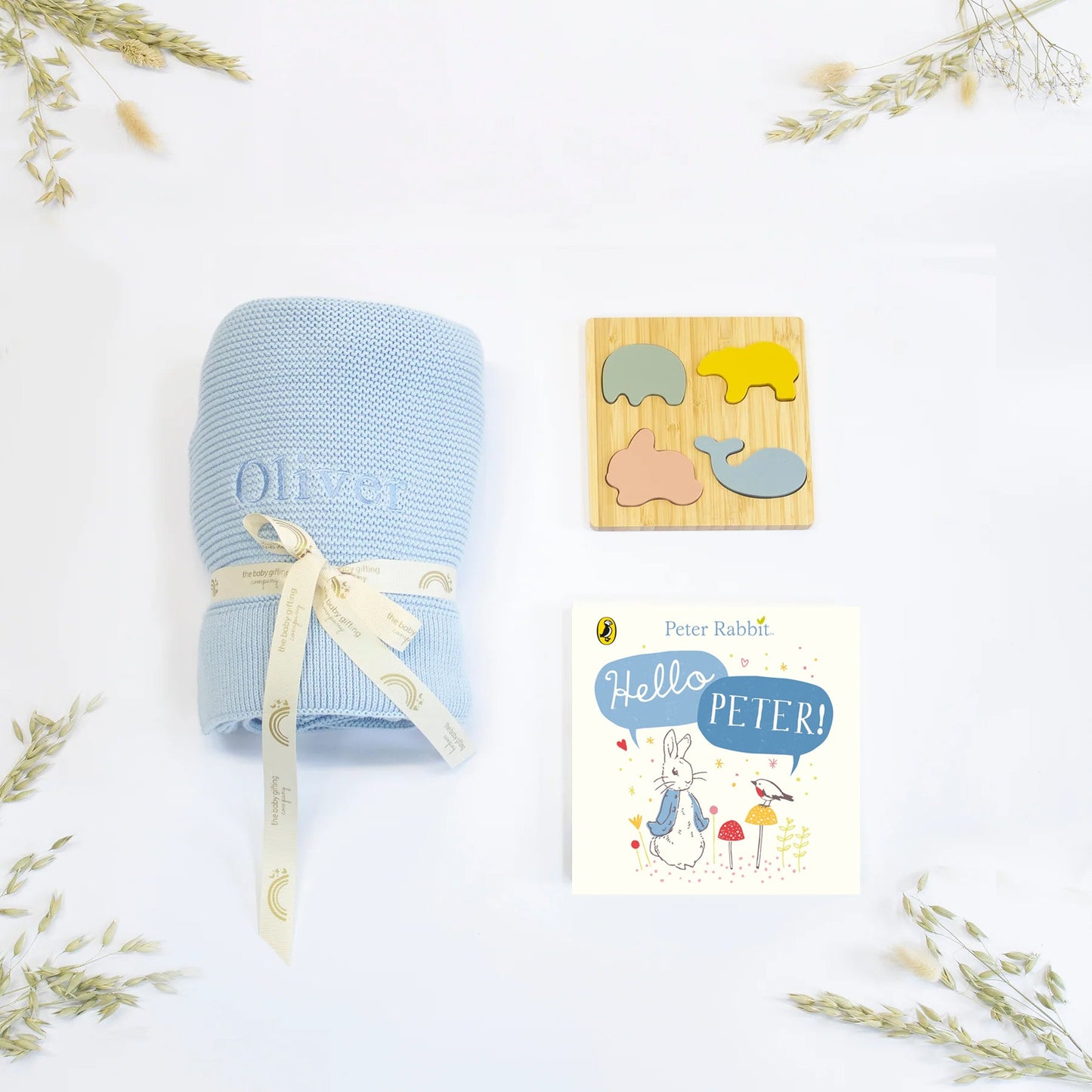 Welcome Baby Play & Read Personalised Baby Gift Set by The Baby Gifting Co.