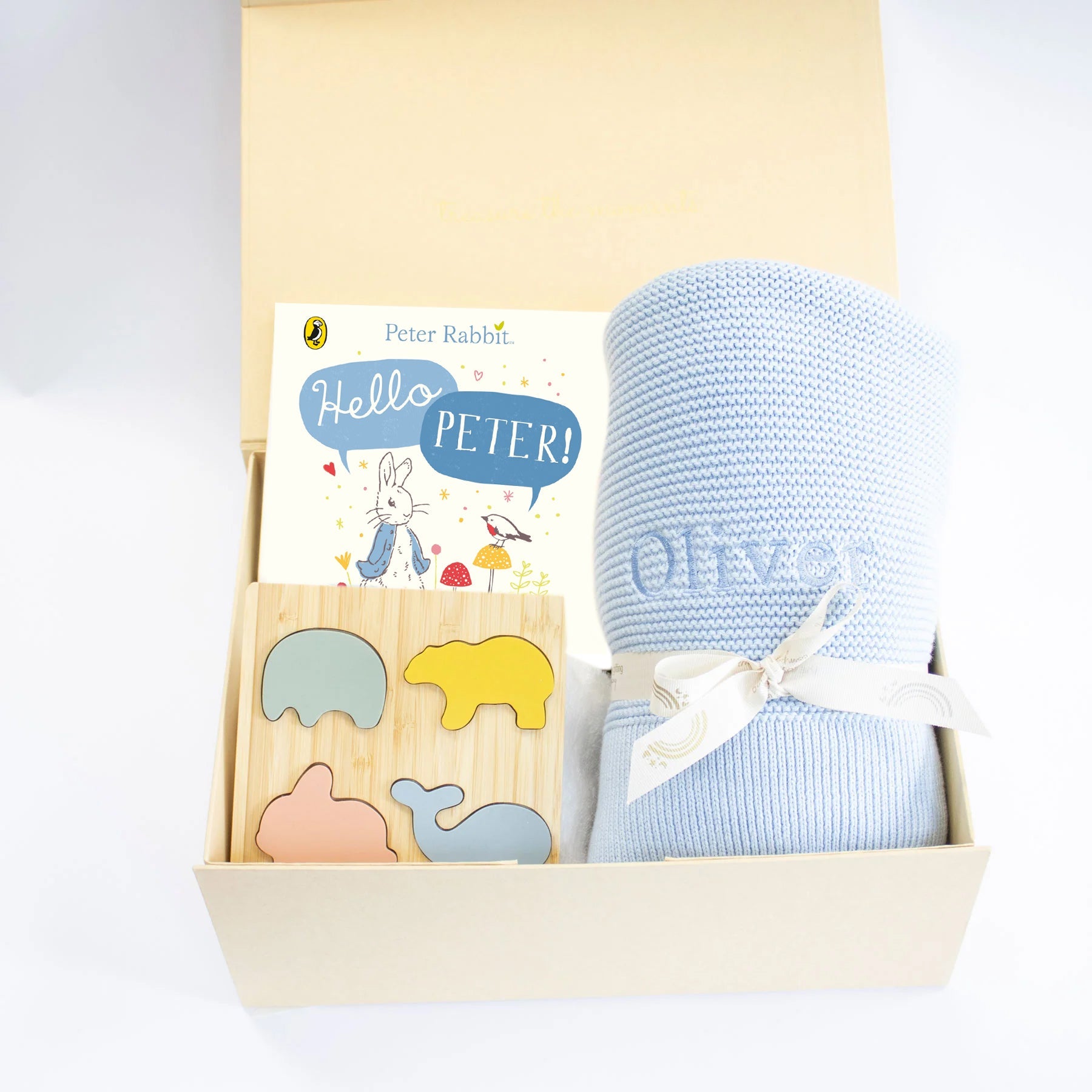 Welcome Baby Play & Read Personalised Baby Gift Set by The Baby Gifting Co.