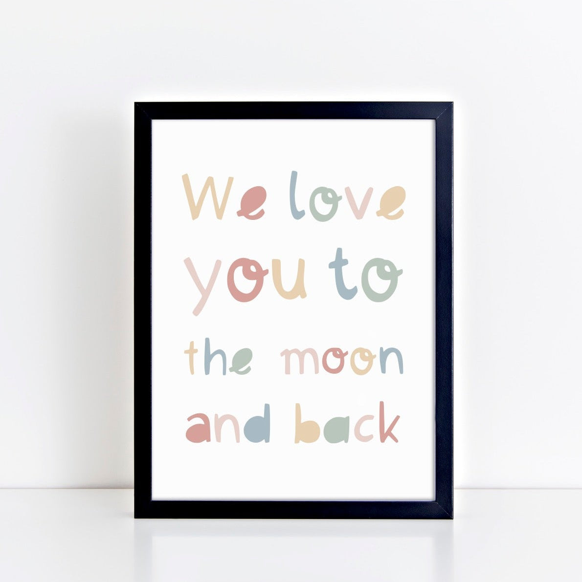 The Little Jones We Love You to the Moon and Back Print