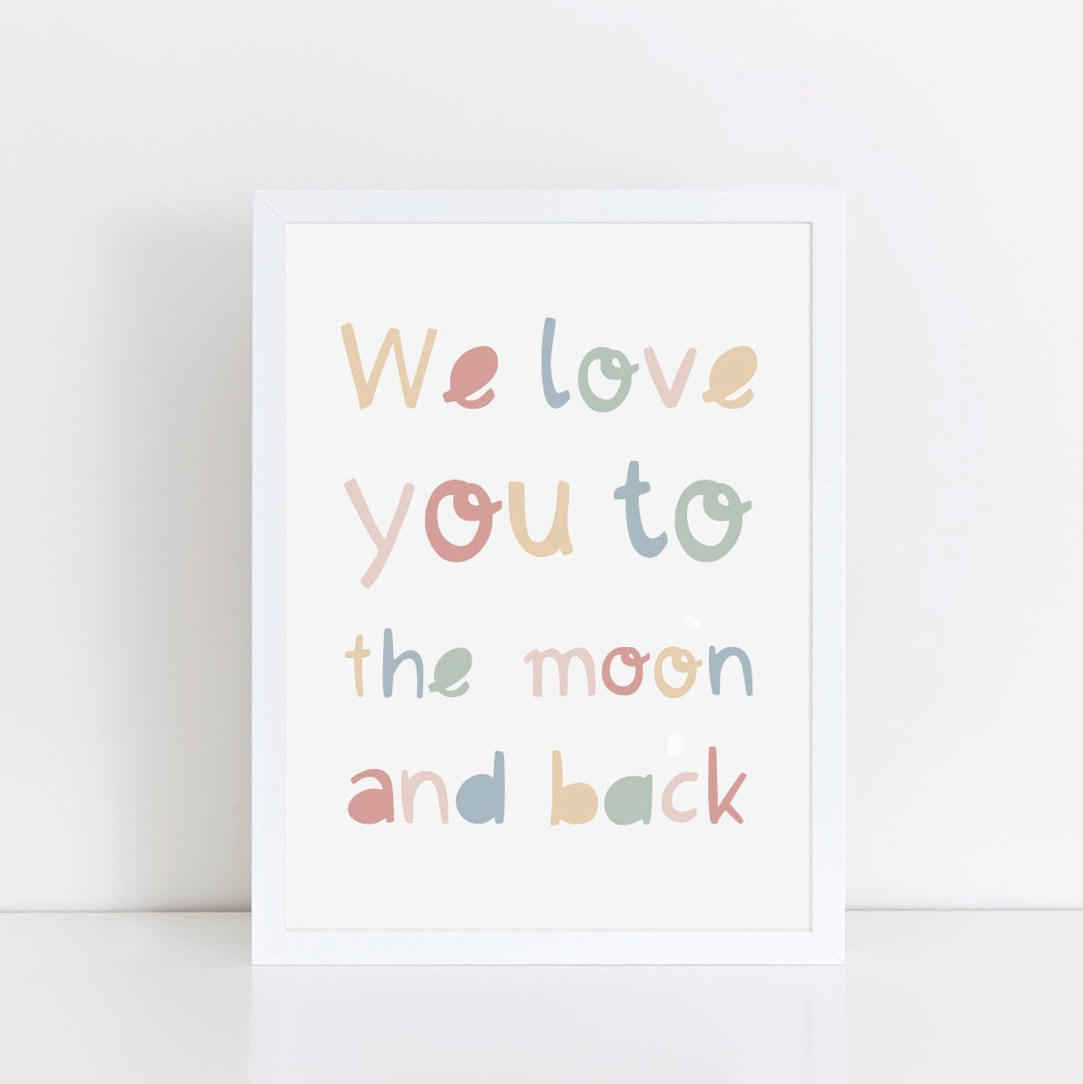 The Little Jones We Love You to the Moon and Back Print