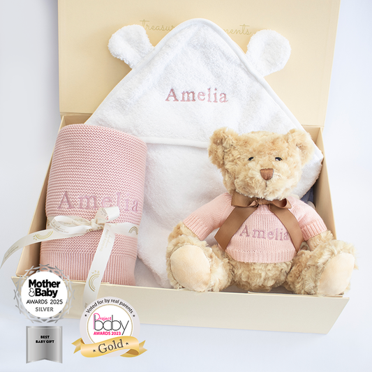 Welcome Little One Personalised Baby Gift Set by The Baby Gifting Co.