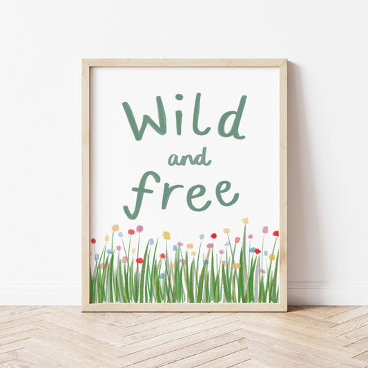 The Little Jones Wild and Free Print
