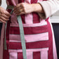 Avery Row Kitchen Apron - Bold Stripe Burgundy