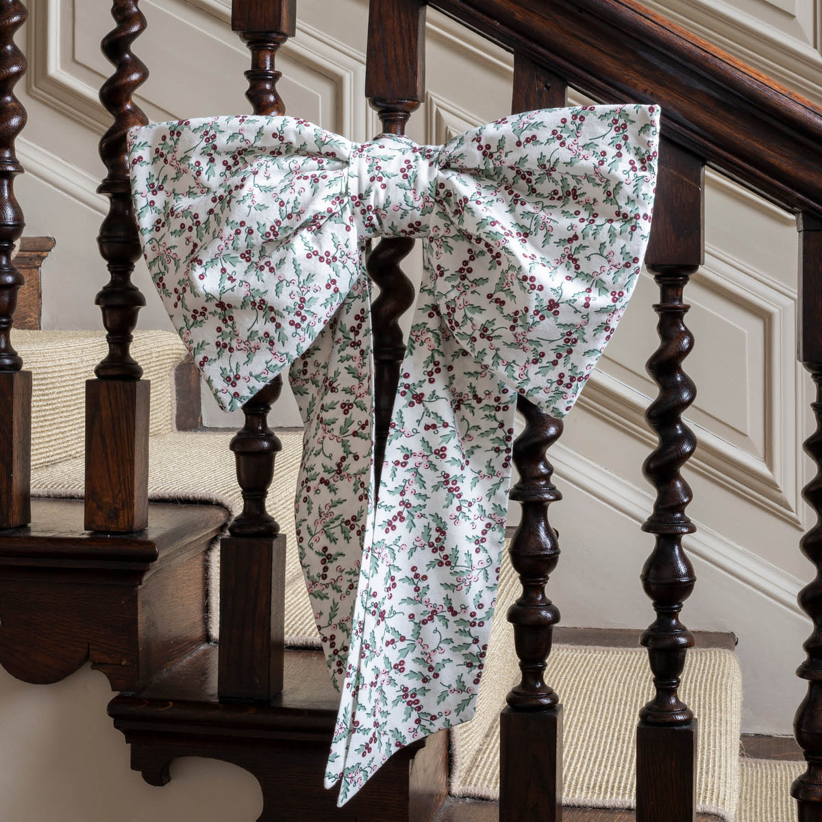 Avery Row Christmas Hanging Bow - Berry Vines