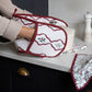 Avery Row Christmas Double Oven Glove - Berry Ribbons