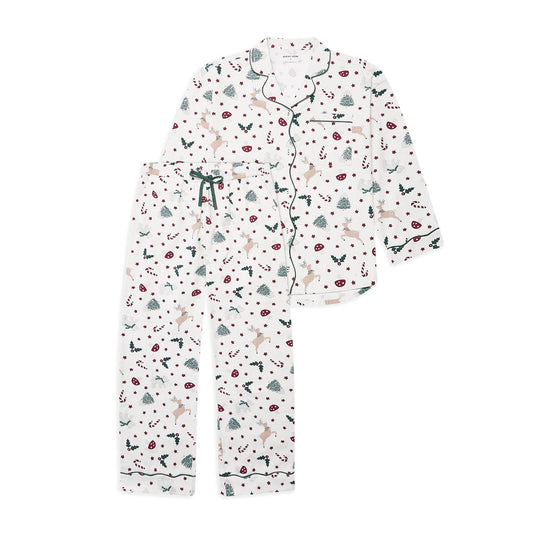 Avery Row Women's Flannel Pyjamas - Christmas Carousel