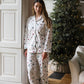 Avery Row Women's Flannel Pyjamas - Christmas Carousel