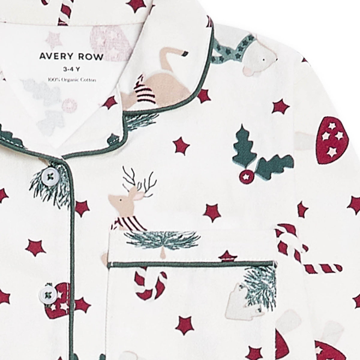 Avery Row Children's Flannel Pyjamas -  Christmas Carousel