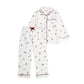 Avery Row Children's Flannel Pyjamas - Holly Scatter