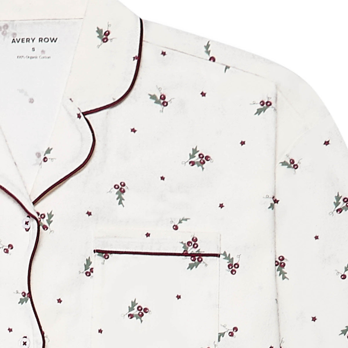 Avery Row Women's Flannel Pyjamas - Holly Scatter