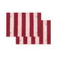 Avery Row Cotton Place Mats, Set of 2 - Bold Stripe Burgundy