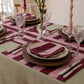 Avery Row Cotton Place Mats, Set of 2 - Bold Stripe Burgundy
