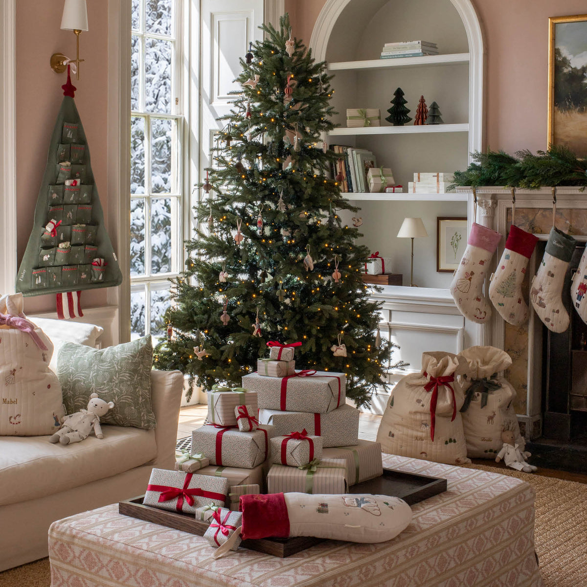 Avery Row Christmas Present Sack - Polar Bear