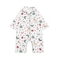 Avery Row Baby Flannel Sleepsuit - Christmas Carousel