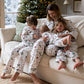 Avery Row Baby Flannel Sleepsuit - Christmas Carousel