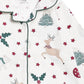 Avery Row Baby Flannel Sleepsuit - Christmas Carousel