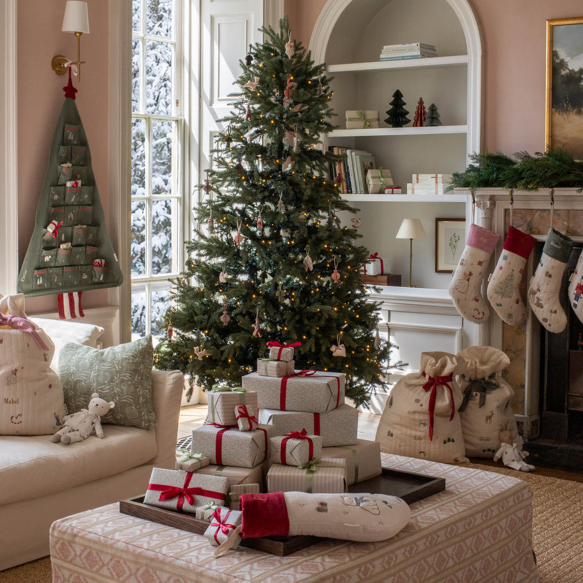 Avery Row Christmas Stocking - Christmas Tree