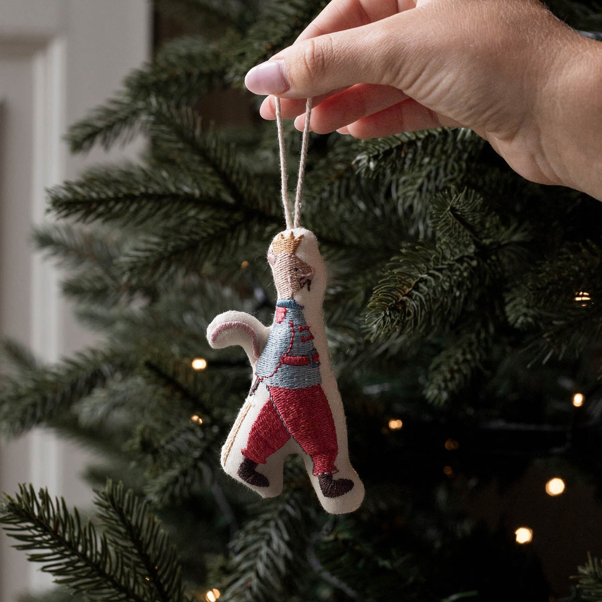 Avery Row Embroidered Tree Decorations, Set of 5 - The Nutcracker