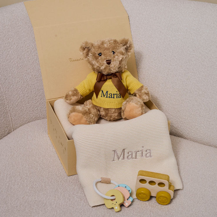 Yellow Sunshine Personalised Baby Gift Set by The Baby Gifting Co.