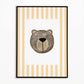The Little Jones Bear Print - Yellow Stripes