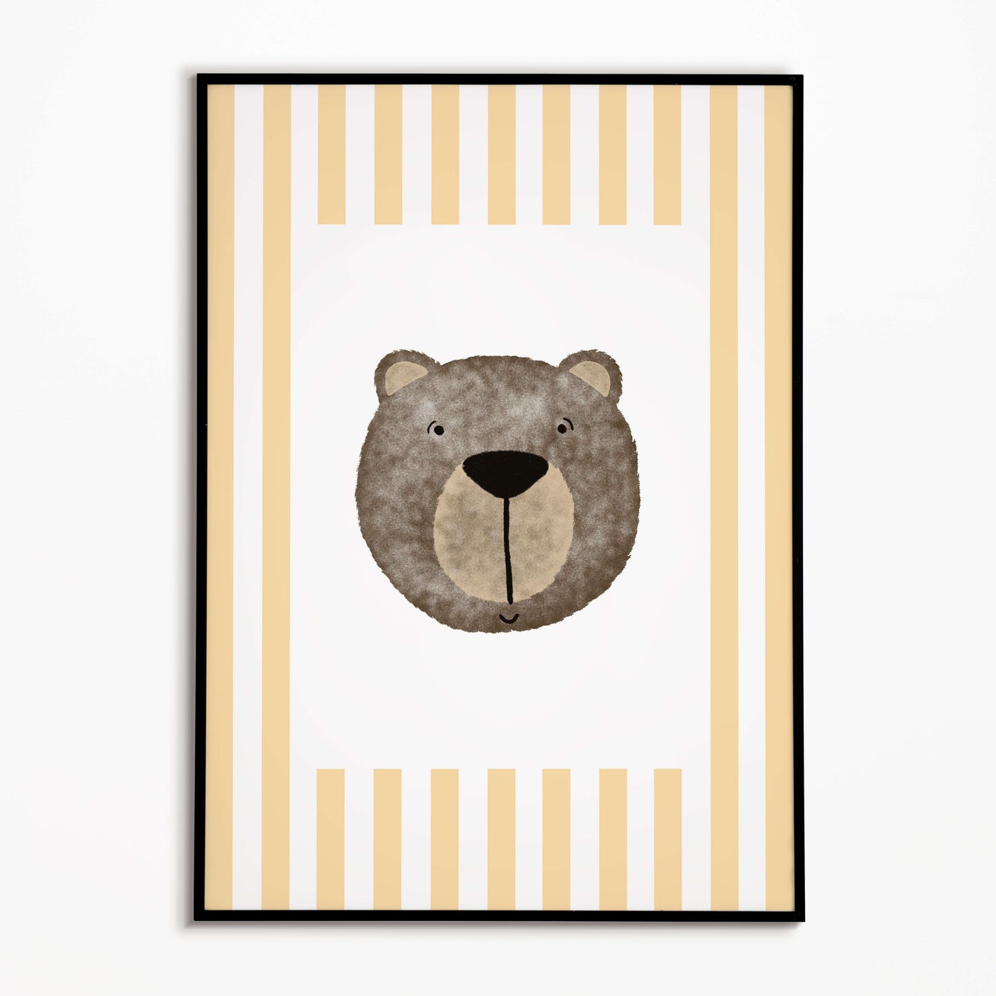 The Little Jones Bear Print - Yellow Stripes
