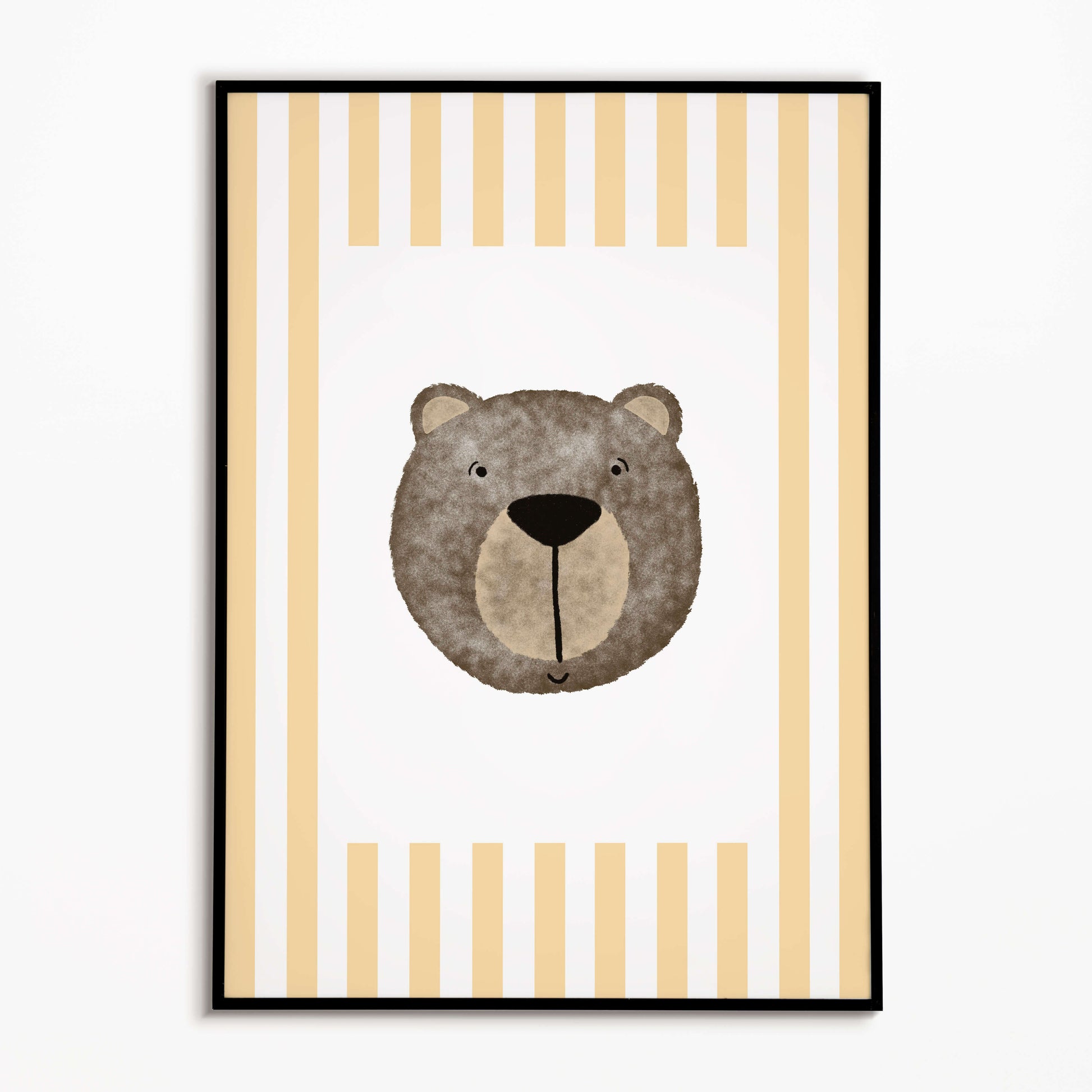 The Little Jones Bear Print - Yellow Stripes