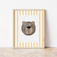 The Little Jones Bear Print - Yellow Stripes