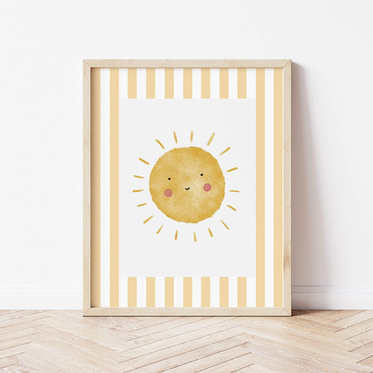 The Little Jones Sunshine Print - Yellow Stripes