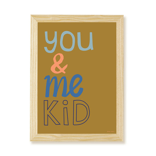 You & Me Kid Art Print by Hibou Home