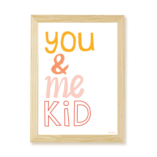 You & Me Kid Art Print by Hibou Home