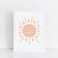 The Little Jones You Are My Sunshine Print - Light Peach