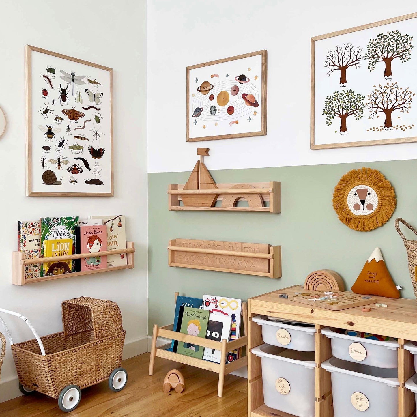 Kid of the Village Solar System Art Print - White