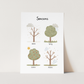 Kid of the Village Seasons Art Print - White