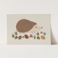 Kid of the Village Hedgehog Art Print - Stone