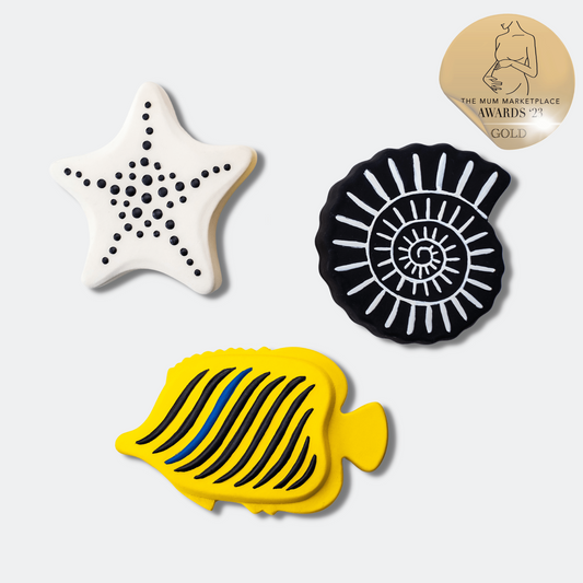 Etta Loves Natural Rubber Animal Bath Toys - 3-pack