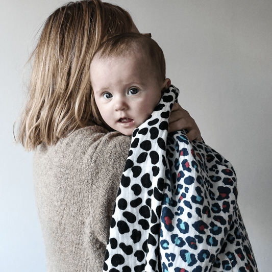 Etta Loves Muslin Baby Blanket - Animal Print