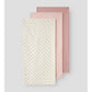 Lil' Atelier Organic Muslin Cloths - 3 Pk - Coconut Milk/Peach Whip