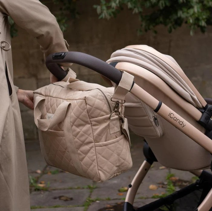 Avery Row Baby Changing Bag with Pram Clips - Natural