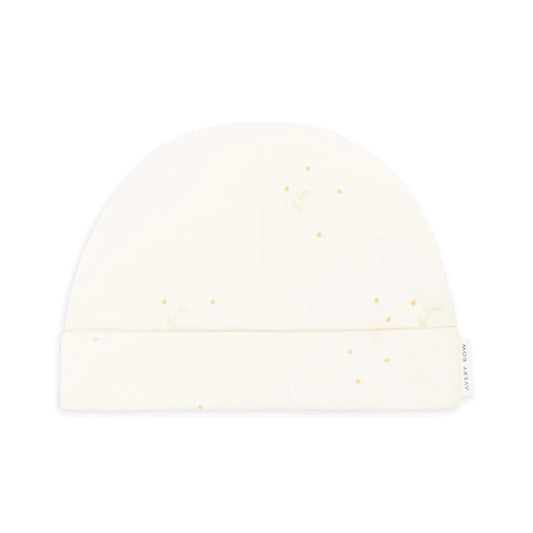 Avery Row Printed Jersey Baby Hat - Wild Chamomile