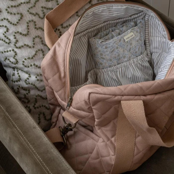 Avery Row Baby Changing Bag with Pram Clips - Latte