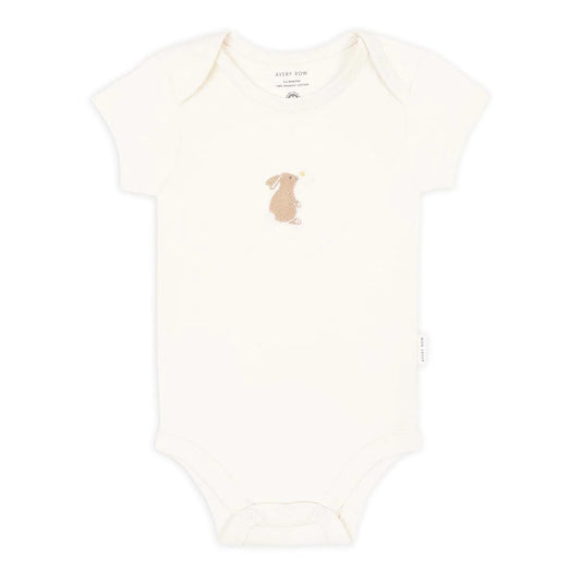 Avery Row Embroidered Jersey Bodysuit - Bunny