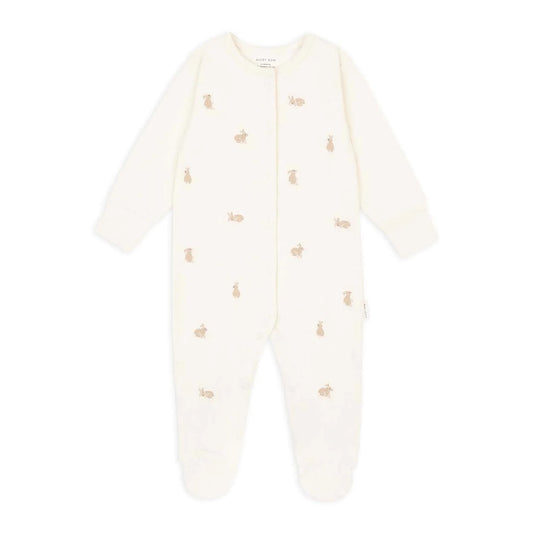 Avery Row Embroidered Jersey Sleepsuit - Bunnies