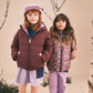 Toastie Kids Ecoreversible Puffer Jacket - Floral Black Cherry