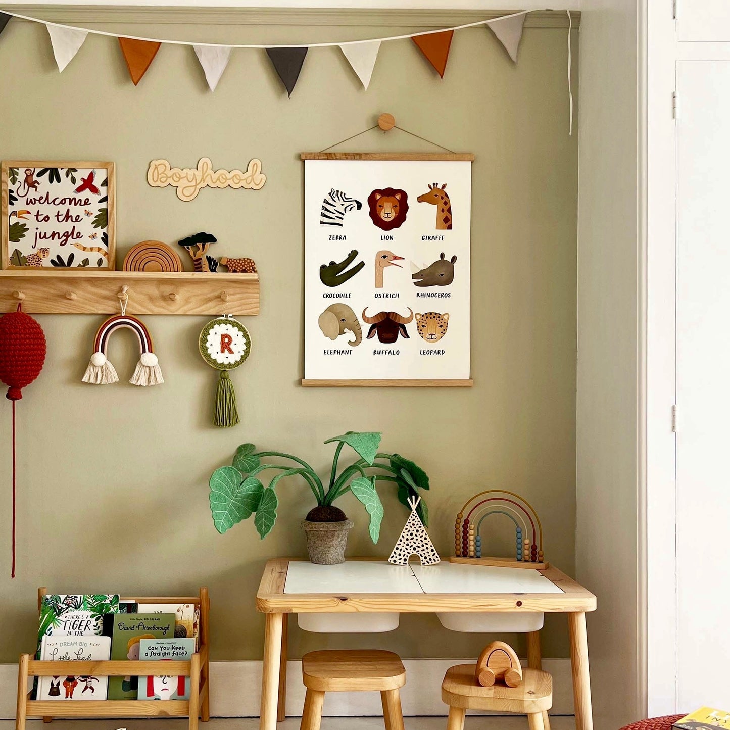 Kid of the Village Welcome to the Jungle Art Print - Stone