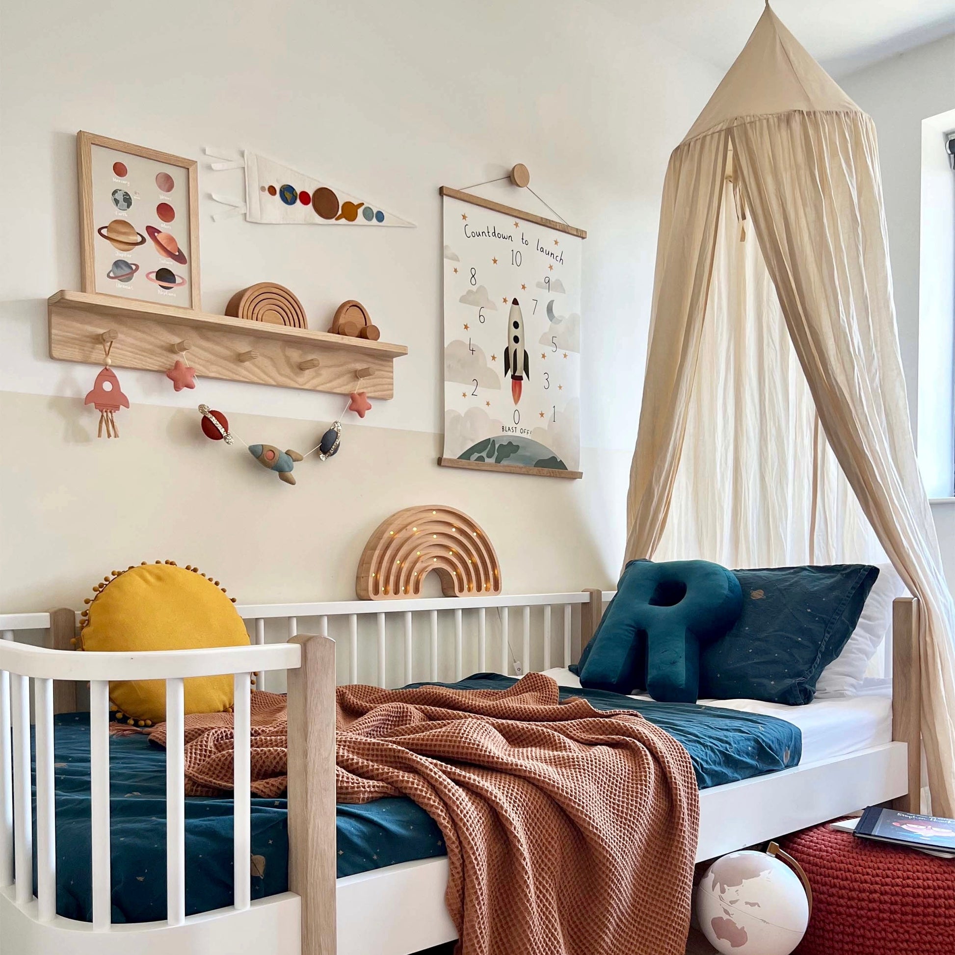 Kid of the Village Countdown to Launch Art Print - White