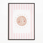 The Little Jones Boho Sunshine Print - Pale Pink Stripes