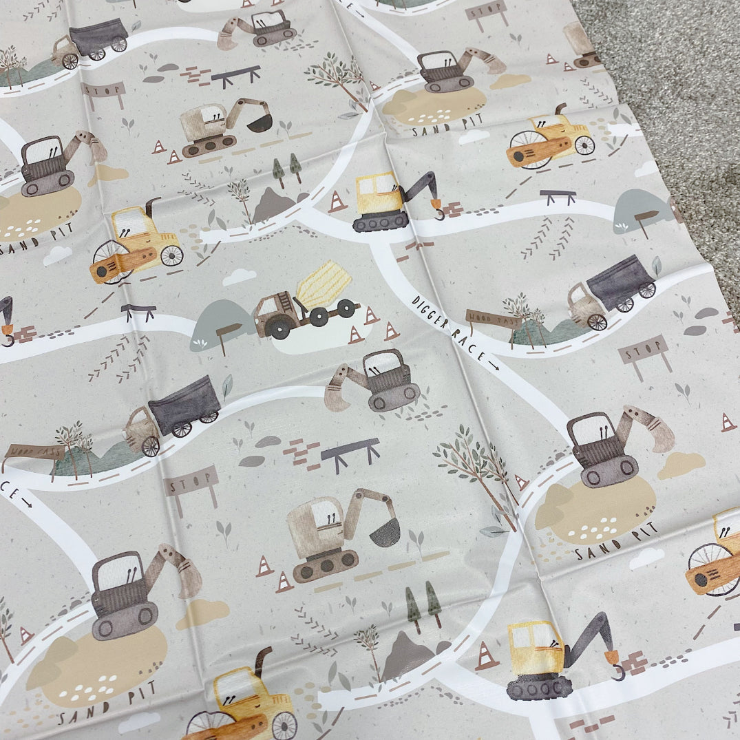 Bobbin & Bumble Highchair Splash Mat - Digger Land