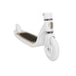 White scooter with a black deck on a white background
