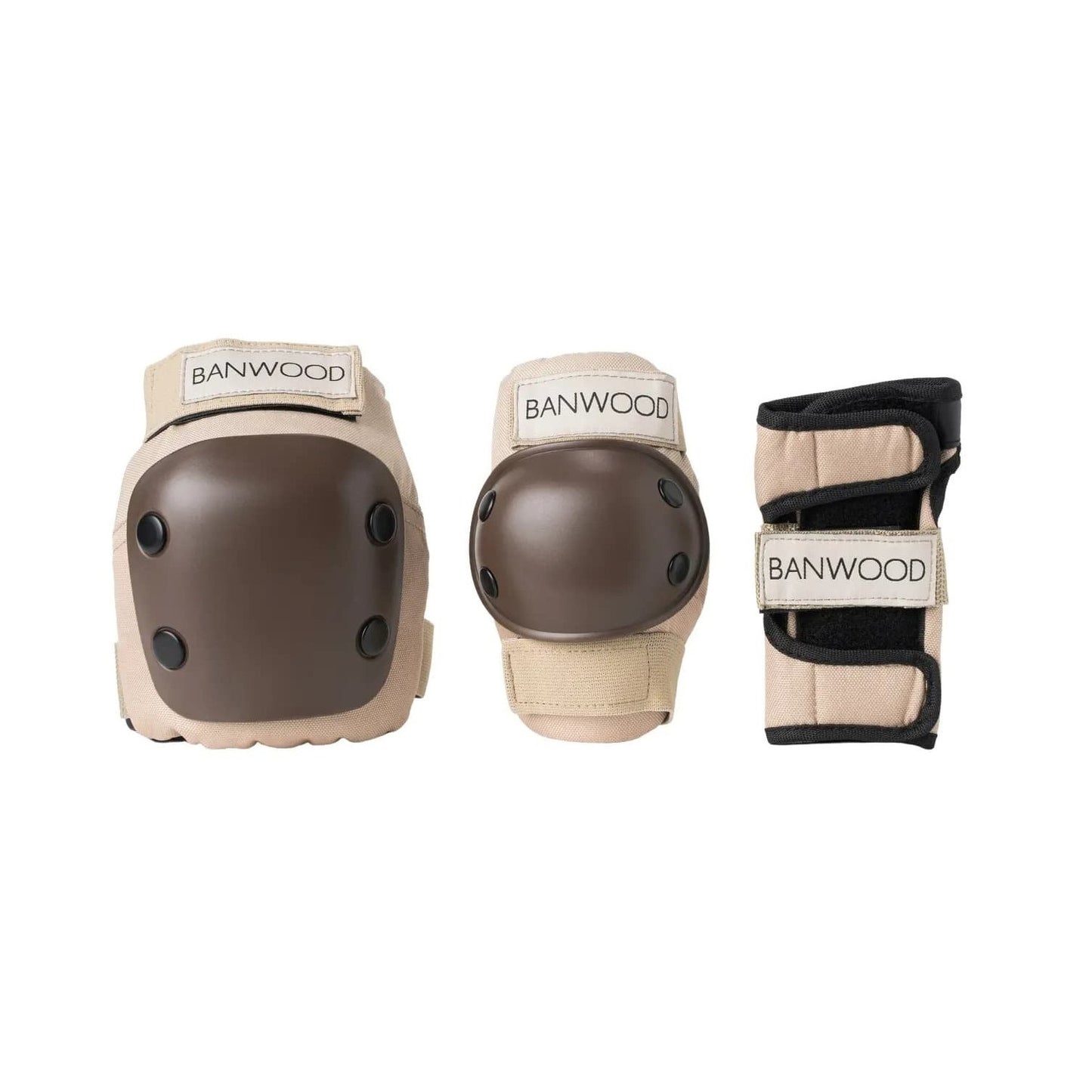 Banwood Skateboard + Protective Gear - Cream